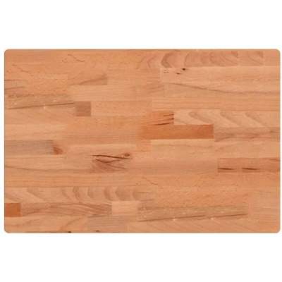Image of vidaXL Solid Beech Wood Rectangular Table Top A Versatile and Durable Solution for Home Commercial Settings Easy to Clean