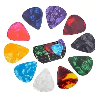 Image of 12 Pieces Guitar Picks,Plectrums,Guitar Plectrums,Guitar Pick,Electric Picks,Guitar Pics,Bass Picks,Plectrums For Electric Guitar,Suitable Guitar,Electric Guitar(0.5MM,0.75MM,1.0MM)