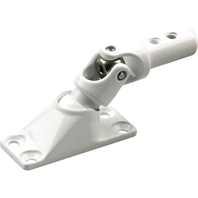 Image of Schellenberg 11119 Spherical Bearing Plate Crank Operated Roller shutters, Dimensions 22 x 52 mm, pin 12 White, Winkel 50