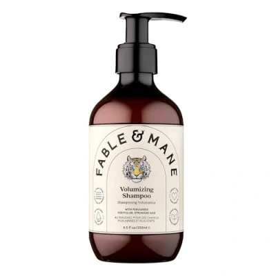 Image of Fable and Mane Volumizing Shampoo for Fine Hair (250ml). Sulphate Free Shampoo, Volume Hair, Vegan &amp; Cruelty Volumising Products Genuine Natural Shampoos