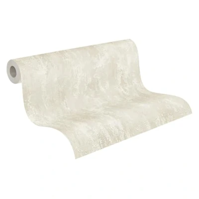 Image of A.S. Création Plain Wallpaper Trendwall 2 Non Woven 10.05 m x 0.53 Beige Creme Gold Made in Germany 326514 32651 4