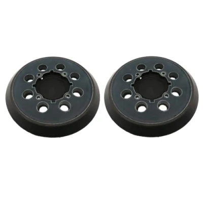 Image of 2 x Trade Shop 8 Hole + 4 Velcro Sanding Disc Backing Plate Diameter 125 mm Compatible with Dewalt DWE6421 DWE6421K DWE6423 Random Orbital Sander