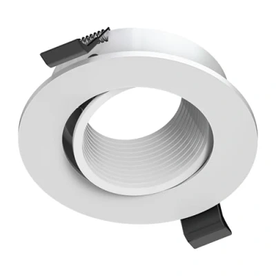 Image of ledscom.de recessed Ceiling mounting Frame KUN, Round, Swivel, White, Spotlight, Light, mounting, lamp, spotlights, Frame, Light
