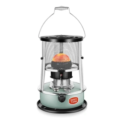 Image of Paraffin Heater,Paraffin Heaters For Home,Indoor Heating Stove Camping Heater, 360 Surround Kerosene Stove,5.2L Heater,Suitable ForIndoor Outdoor(Color:Lake Blue)