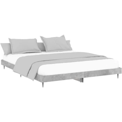 Image of vidaXL Bed Frame without Mattress Concrete Grey 140x200 cm