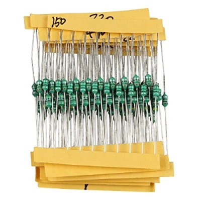 Image of HALJIA 1/4W 0.25W Colored Ring Inductors Set 1uH 1MH DIP Color Wheel Assorted Kit (12 x 10PCS)