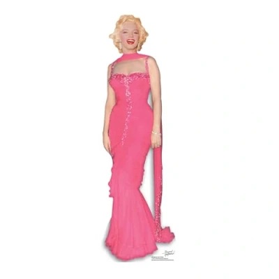 Image of Star Cutouts Cut Out of Marilyn Monroe Evening Gown (Pink)
