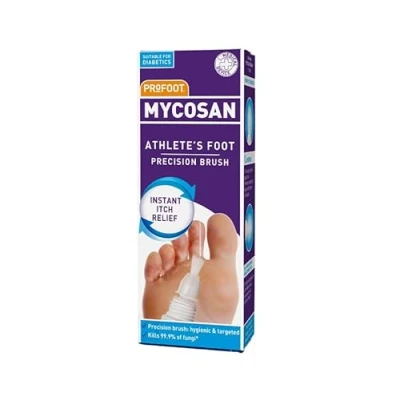 Image of Profoot Mycosan Athlete&#039;s Foot Treatment Hygenic &amp; Effective Precision Brush Antifungal Gel, Kills 99.9% of Fungi Targeted, Fast Action Relief