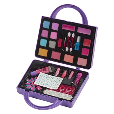 Image of Character Options 07751 Shimmer and Sparkle InstaGlam All in one Beauty Purse Set Washable Real Makeup for Kids