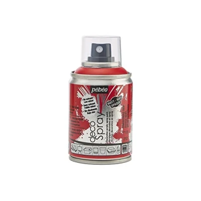 Image of Pebeo 100ml Deco Spray, Acrylic, Christmas Red, 100 ml (Pack of 1)