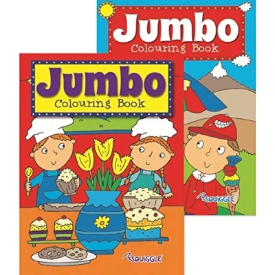 Image of DITZY DOLL Jumbo Colouring Book Children Kids Girls Boys Colour in Activity Puzzle Assorted Single
