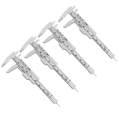 Image of Caliper 4pcs 3inch Vernier Sliding Calipers Double Scale Gauge Measuring Tool