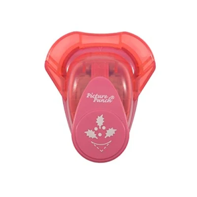 Image of Vaessen Creative Corner Punch Holly 2.3 x 2 cm Card Making Supplies Cutter for Paper, Cards, Invitations and Scrapbook Crafting