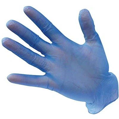 Image of Portwest Powder Free Vinyl Disposable Glove, Color: Blue, Size: XL, A905BLUXL