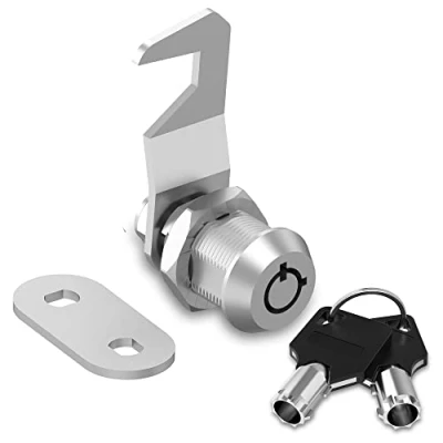 Image of Hecfu 1 Pack Cam Locks RV Storage Locks, Mailbox Lock 5/8&quot; Keyed Alike, Toolbox Replacement for File Cabinet Door on Camper, Zinc Alloy