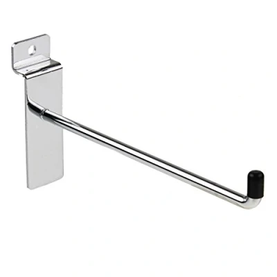 Image of 25x 10 INCH 10&quot; SLATWALL Slat Board Hooks Accessory Single Prong Shop Retail Display