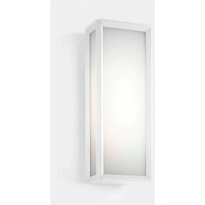 Image of Skat Outdoor LED Box Wall Lantern White, White IP65 21.8W 2700K