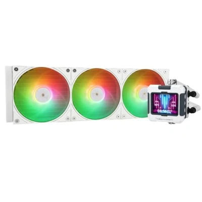 Image of Thermalright FW360 Black ARGB CPU AIO Cooler,PC 360 Specification Water Cooler System,IPS LCD Screen with 320x240 Resolution,for AM5&amp;Intel LGA1700/1851,CPU Comes 2.4 inch Display