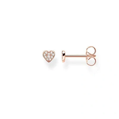 Image of Thomas Sabo Women Single Stud Earring Heart Pavé 925 Sterling Silver H2145 416 14