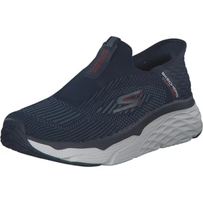 Image of Skechers Men&#039;s Max Cushioning Elite Advantageous Trainers, Navy Textile/Synthetic, 11.5 UK