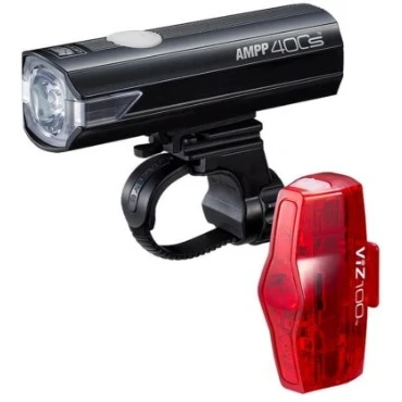 Image of Cateye AMPP 400S / VIZ 100 Bike Light Set