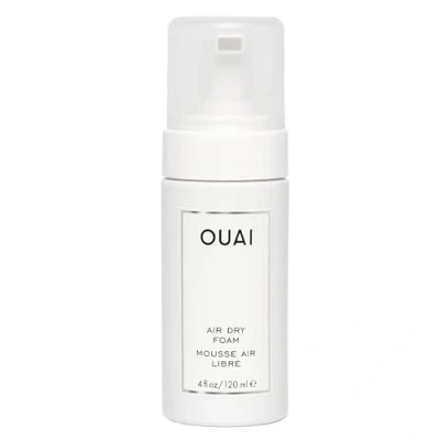 Image of OUAI Air Dry Foam Hair Mousse for Perfect Beach Waves With Kale and Carrot Extract to Condition, Detangle Protect Paraben, Phthalate Sulfate Free Styling Products 120ml