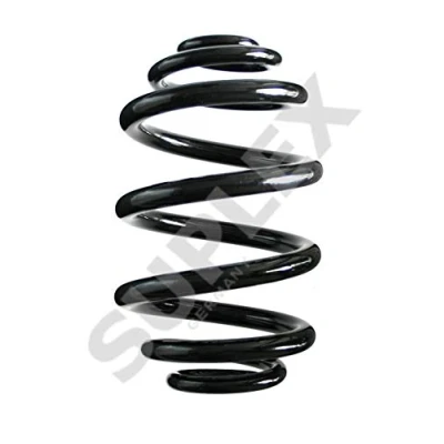 Image of 33531096191, 33536775573, 33539071950 Coil spring SUPLEX 06375 Rear Axle with inconstant wire diameter, Mini Block white (2x) BMW: 3 Coupe