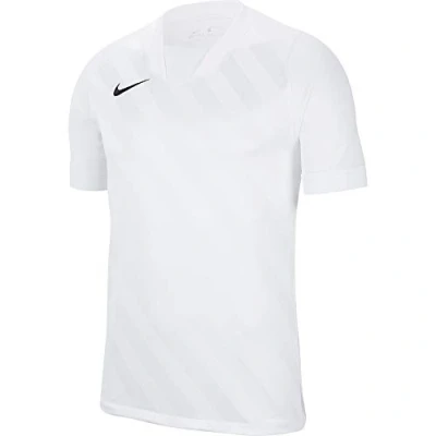 Image of Nike Boy&#039;s Dri FIT Challenge 3 JBY Short Sleeve Jersey, White/White/Black, XL