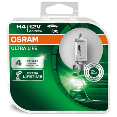 Image of 93012336 Light Bulbs OSRAM ULTRA LIFE 64193ULT HCB H4 12V 60/55W P43t 3200K Halogen VOLKSWAGEN: Polo V Hatchback, Fox Caddy 3
