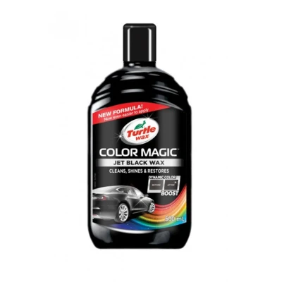 Image of Turtle Wax 52708 Color Magic Car Paintwork Polish Restores Colour &amp; Shine Black 500ml