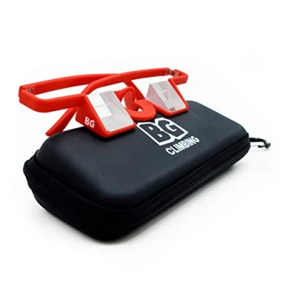 Image of BG Climbing Belay Glasses Red for Rock Climbing, Comfortable and Sturdy