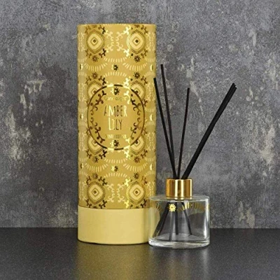 Image of Candlelight Bohemian Reed Diffuser in Gift Box Amber Lily Scent 150ml