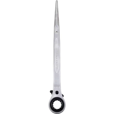 Image of Kennedy Bi hexagon Ratchet Podger Spanner, Chrome Vanadium Steel, mm Length, 17mm x 19mm