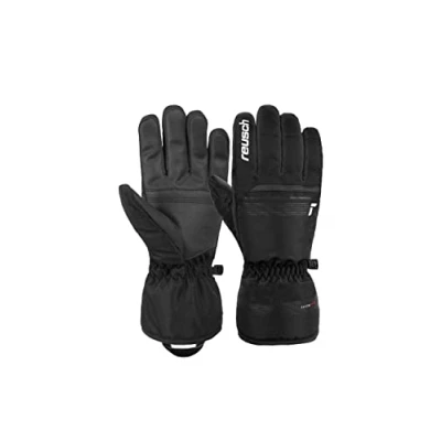 Image of Reusch Men&#039;s Snow King Guaranteed Windproof and Extra Breathable Ski Gloves, Softshell Winter Gloves