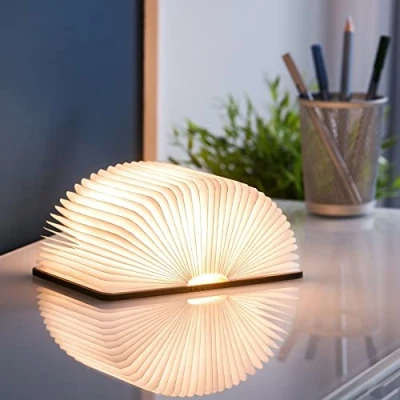 Image of Gingko Smart Booklight Mini Natural Walnut, One Size