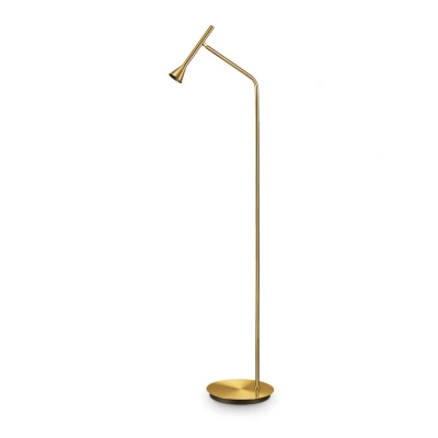 Image of Diesis Led Reading Task Floor Lamp Brass 3000K