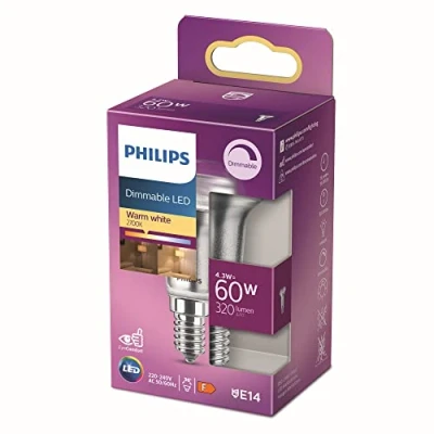 Image of Philips E14 4.3 W reflector LED bulb R50 dimmable