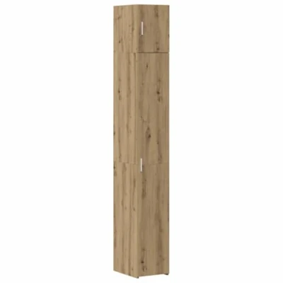 Image of vidaXL Slim Storage Cabinet Artisan Oak 30x42.5x225 cm Engineered Wood