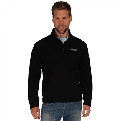 Image of Regatta Mens Half Zip Fleece Pullover Jacket Durable Outdoor Sports, Hiking, Cycling,Travelling, Golf, Quick Dry Extra Warm Lightweight Trekking