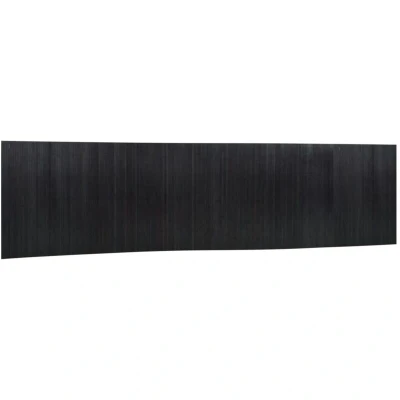 Image of vidaXL Black Bamboo Room Divider Privacy Screen 800x165cm Indoor Partition Panel for Living Room, Bedroom, Office Water Resistant, Roll Up Design