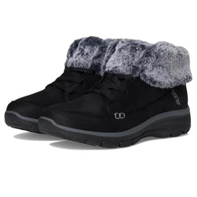 Image of Skechers Women&#039;s Easy Going Chilly Standards Ankle Boot, Black, 6.5 UK