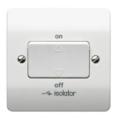 Image of Mk K4859WHI 3 Pole Fan Isolator with No Lock and Key