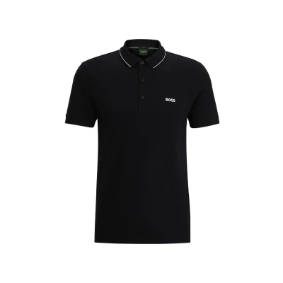 Image of BOSS Paule Polo shirt, Men&#039;s, Size: 3XL, Black