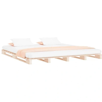 Image of vidaXL Pallet Bed without Mattress 140x190 cm Solid Wood