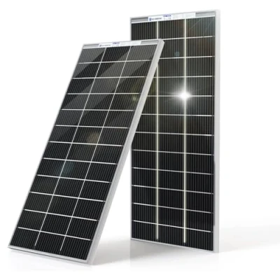 Image of ECO WORTHY 400W Bifacial Solar Panel 2pcs 195 Watt 12 Volt Monocrystalline Module Off Grid PV Power for Home, Camping, Boat, Shed Farm, RV