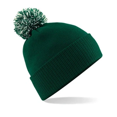 Image of Beechfield B450 Snowstar Duo Beanie Hat Bottle Baseball Cap, Off White (Off White), One Size