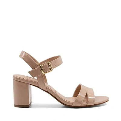 Image of Dune London Womens Ladies Merisa Block Heeled Sandals Nude Size UK 8