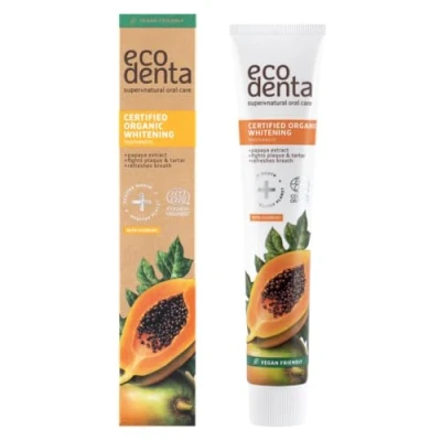 Image of Ecodenta Organic Toothpaste Fluoride Free Multifunctional Tooth Paste with Matcha Green Tea 75ml