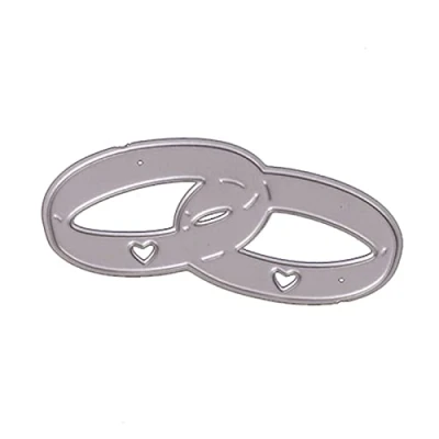 Image of Glanhbnol Wedding Rings Metal Die Cuts Stencil Exquisite Scrapbooking Embossing Template Valentine Greeting Cards Making Supplies For Crafting Card Paper Crafts
