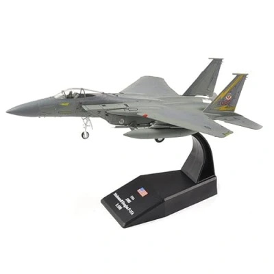 Image of AirModels McDonnell F 15A Eagle Diecast Aircraft Model 1/100 Scale Plane Toy Collectable Gift